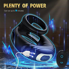 Remote Control Penis Vibrator Black