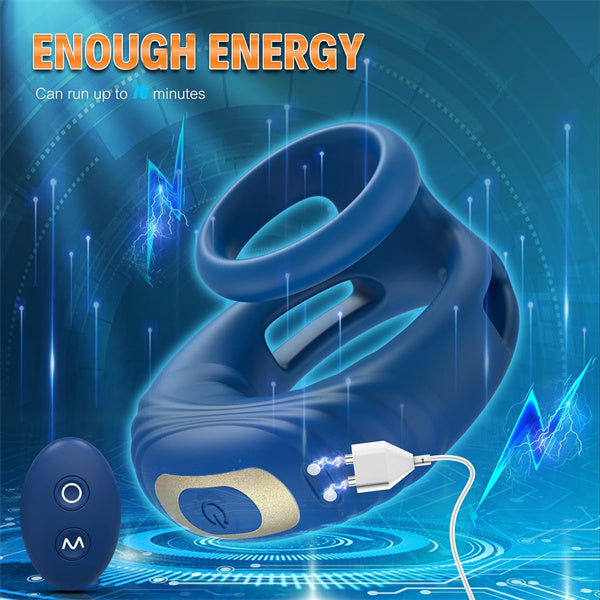 Remote Control Penis Vibrator Blue