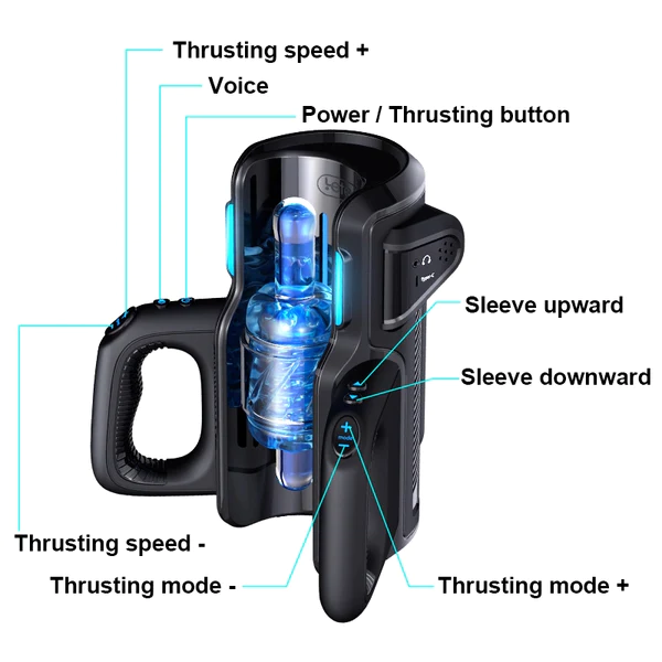 Rocket Launcher With Handphone Holder Masturbator Male Masturbation Machine & Male Stroker