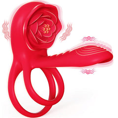 Rose Vibrating Cock Ring PRO2