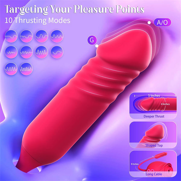 Rose Sex Toy with Thrusting G Spot Vibrators 2025