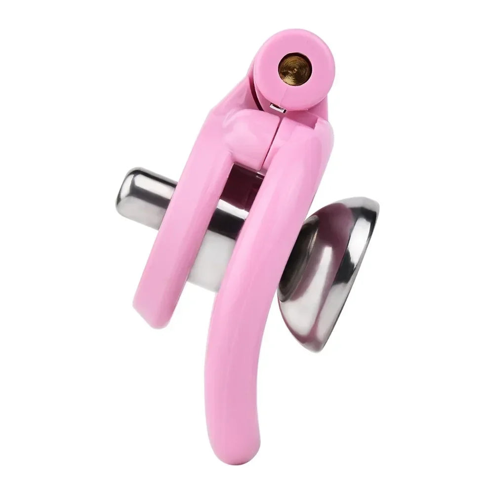 Flat Chastity Cage With Inverted Plugged