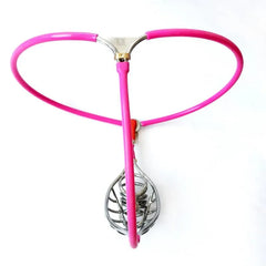 Stainless Steel Pink Chastity Belt SL25006