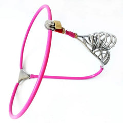 Stainless Steel Pink Chastity Belt SL25006