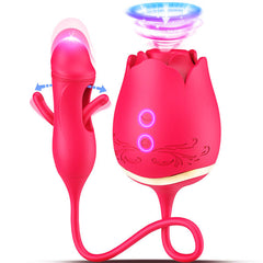 10 Flapping & 10 Sucking Rose Dildo Vibrator Sara
