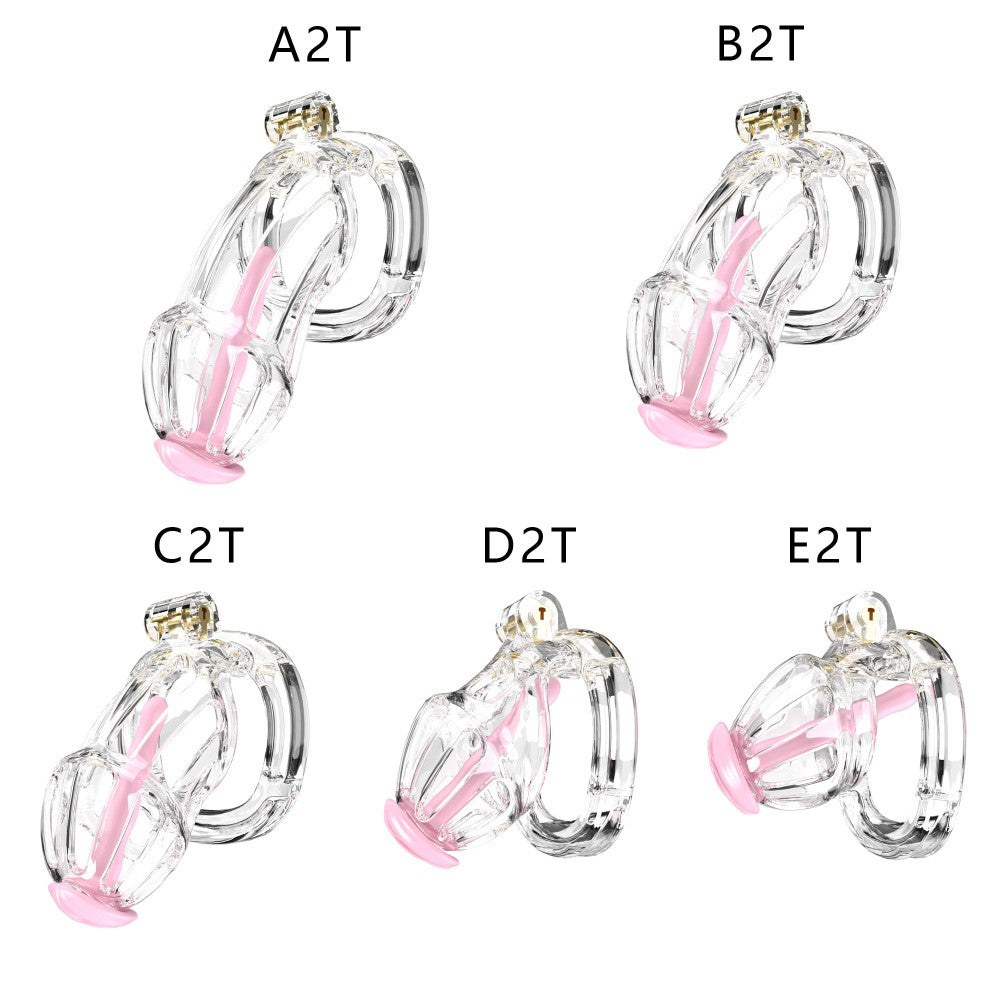 3D-Printed Resin Chastity Cage with Strap – A2–E2, 5 Colors