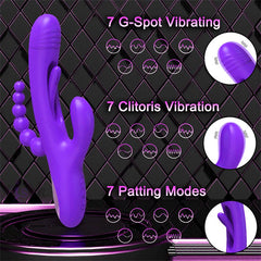 Tapping Rabbit Vibarator PRO 2 Purple