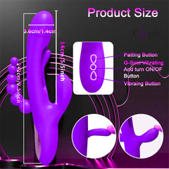 Tapping Rabbit Vibarator PRO 2 Purple