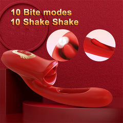 Tapping & Slapping Mouth Biting Vibrators