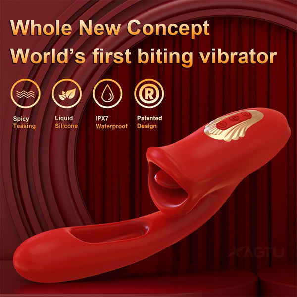 Tapping & Slapping Mouth Biting Vibrators