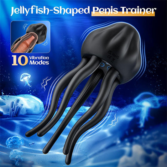 10 Vibrating Jellyfish Male Vibrator for Penis