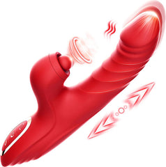 10 Vibration & 7 Thrusting Mode Rabbit Vibrator Purple