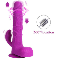 Remote Control Thrusting Telescopic Rotating Dildo