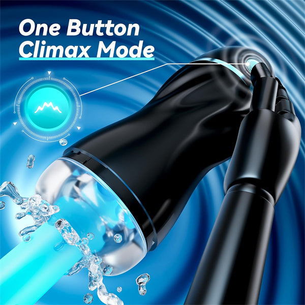 Upgraded 7 Vibration & Suction Stroker Black