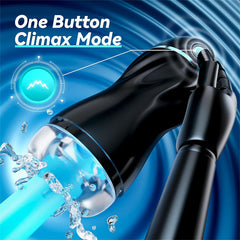 Upgraded 7 Vibration & Suction Stroker Black