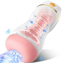 Upgraded 7 Vibration & Suction Stroker Black