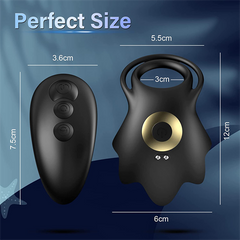 Vibrating Cock Ring Beryl Black