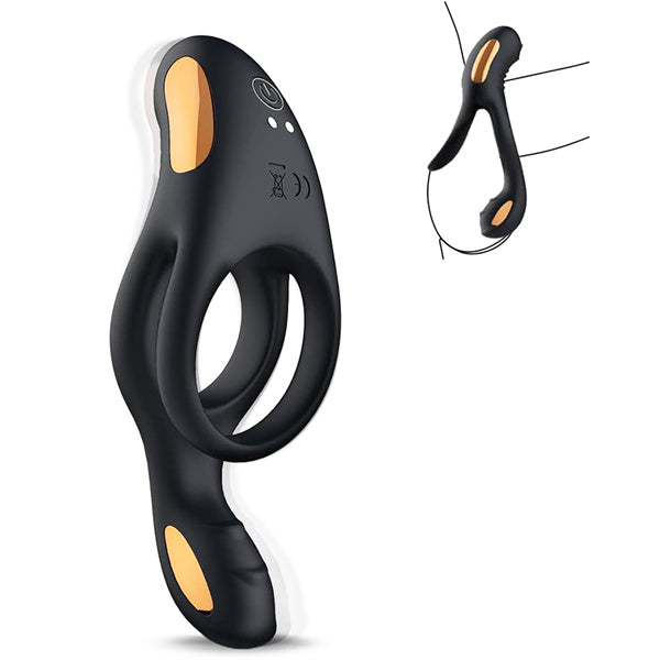 Vibrating Cock Ring with Clitoral Vibrator