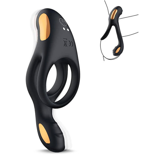 Vibrating Cock Ring with Clitoral Vibrator