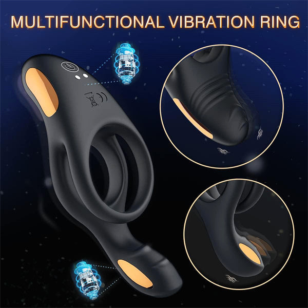 Vibrating Cock Ring with Clitoral Vibrator