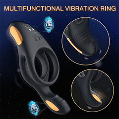 Vibrating Cock Ring with Clitoral Vibrator