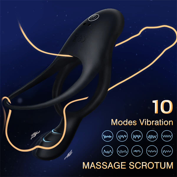 Vibrating Cock Ring with Clitoral Vibrator