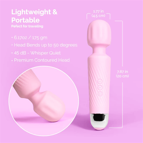 Colorful AV Wand Vibrator Pink