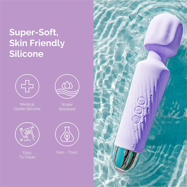 Colorful AV Wand Vibrator Purple