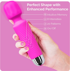 Colorful AV Wand Vibrator Hot Pink