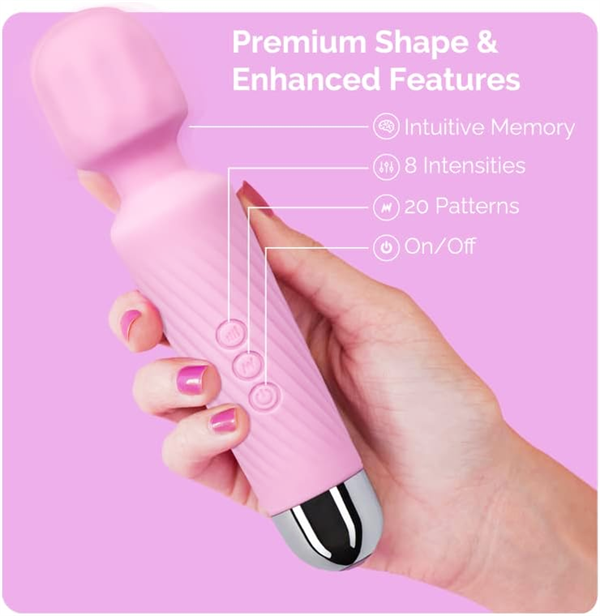 Colorful AV Wand Vibrator Pink