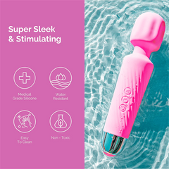 Colorful AV Wand Vibrator Hot Pink