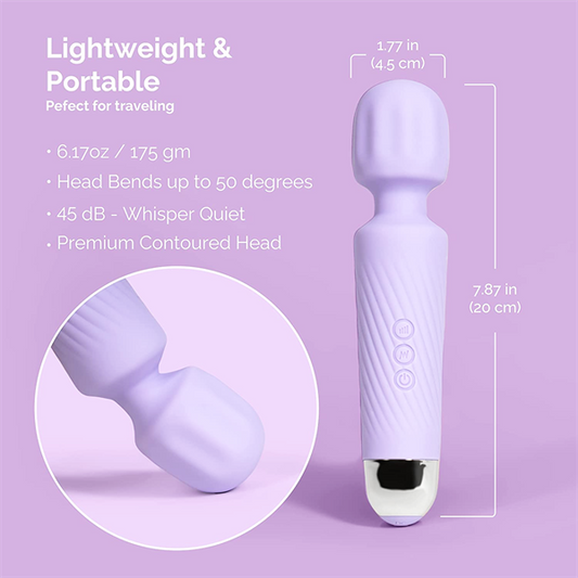 Colorful AV Wand Vibrator Purple