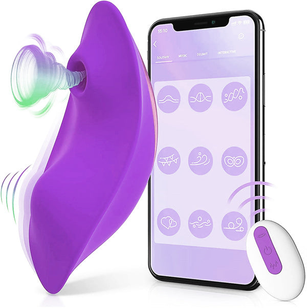 Wearable App Control Sucking Vibrator
