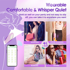 Wearable App Control Sucking Vibrator