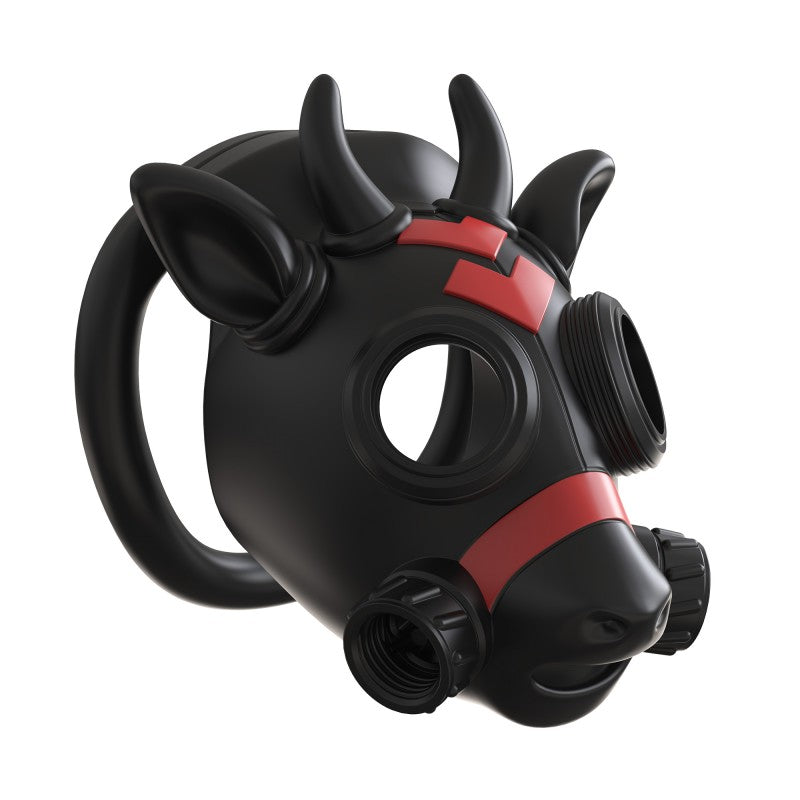 Gas Mask Bull ABS Chastity Cage with 43–58 mm Rings