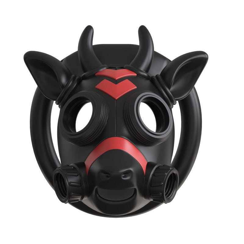 Gas Mask Bull ABS Chastity Cage with 43–58 mm Rings