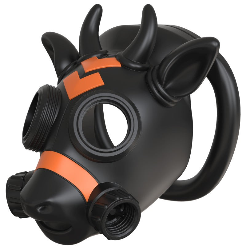 Gas Mask Bull ABS Chastity Cage with 43–58 mm Rings