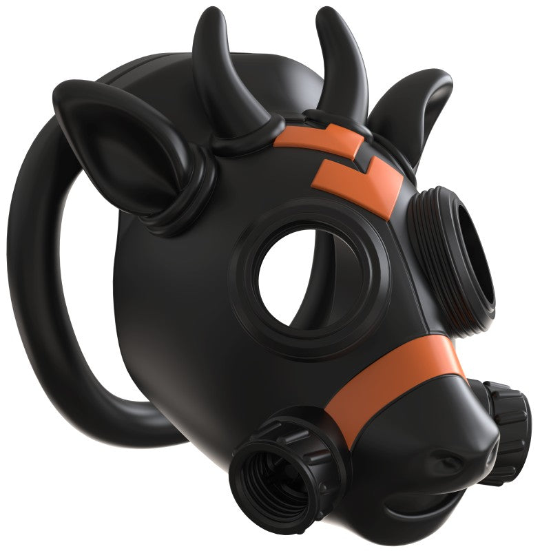 Gas Mask Bull ABS Chastity Cage with 43–58 mm Rings
