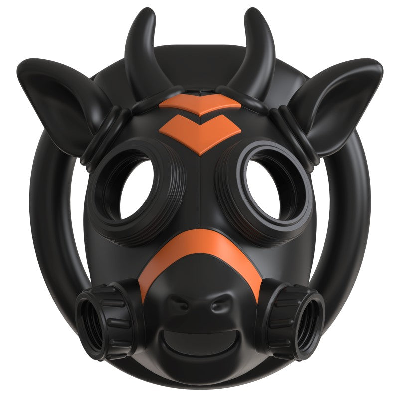 Gas Mask Bull ABS Chastity Cage with 43–58 mm Rings