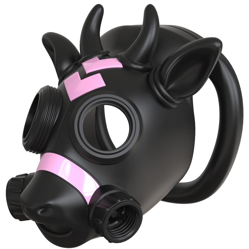 Gas Mask Bull ABS Chastity Cage with 43–58 mm Rings