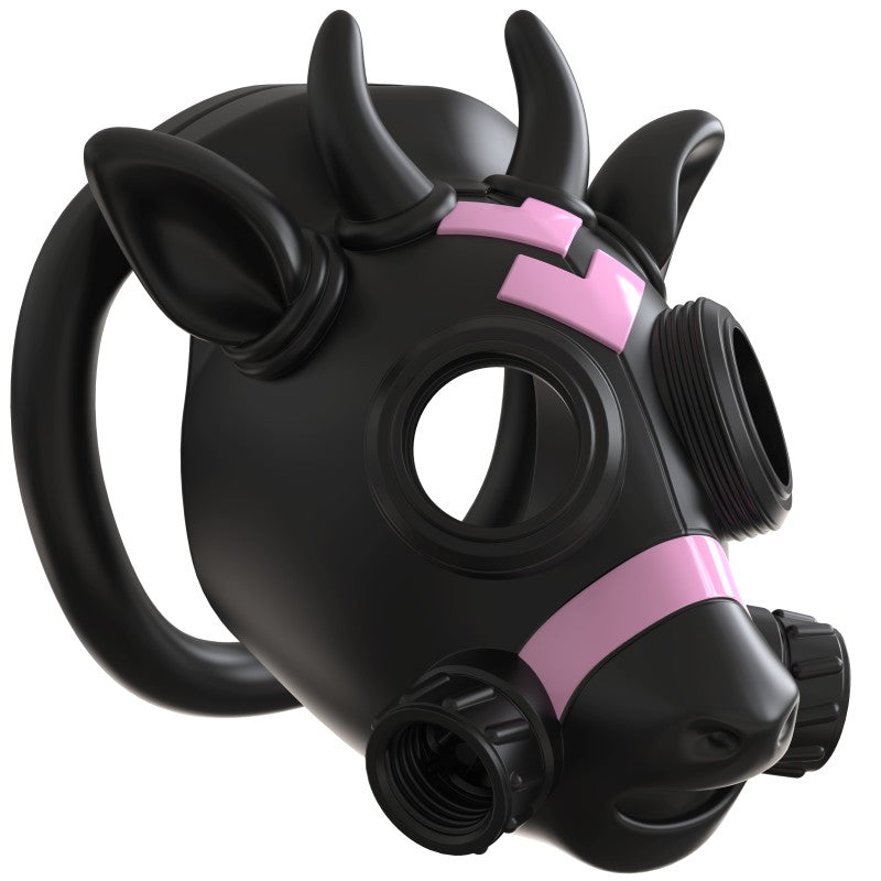 Gas Mask Bull ABS Chastity Cage with 43–58 mm Rings