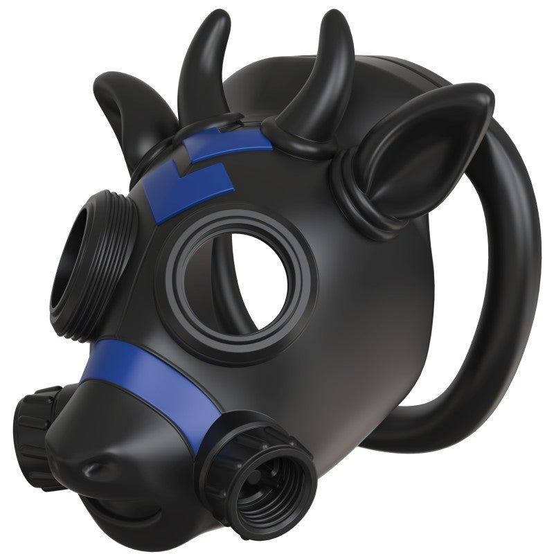 Gas Mask Bull ABS Chastity Cage with 43–58 mm Rings