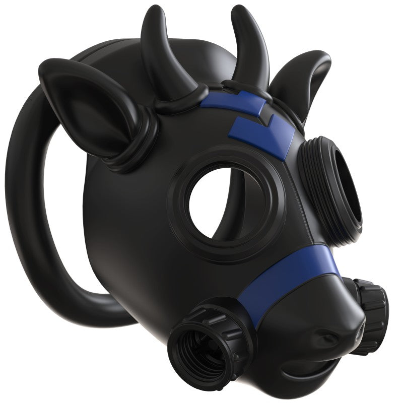 Gas Mask Bull ABS Chastity Cage with 43–58 mm Rings