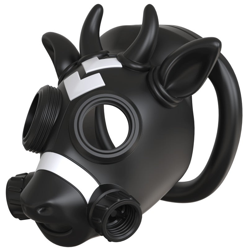 Gas Mask Bull ABS Chastity Cage with 43–58 mm Rings