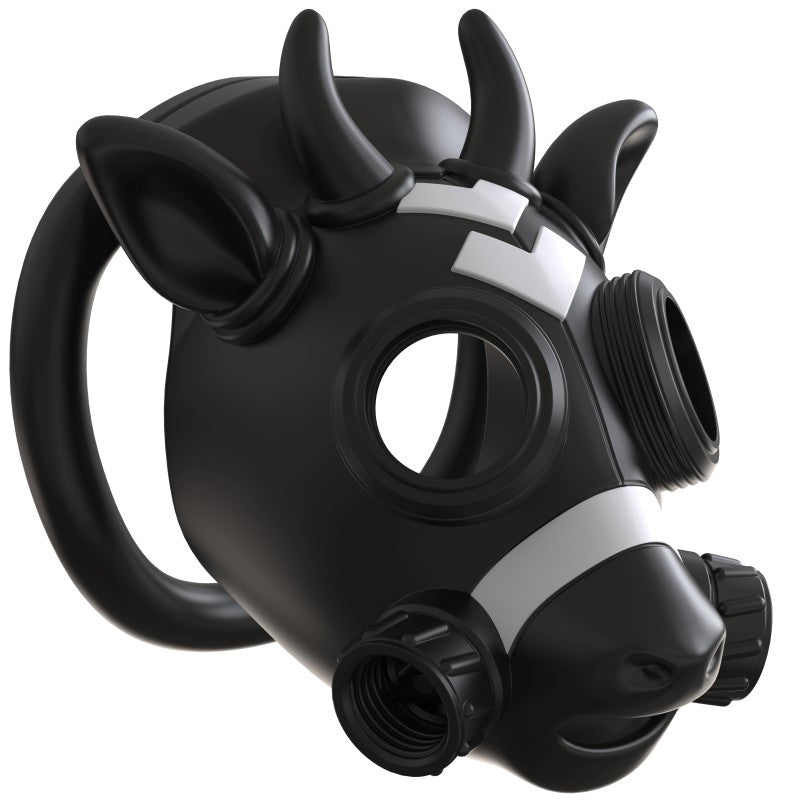 Gas Mask Bull ABS Chastity Cage with 43–58 mm Rings