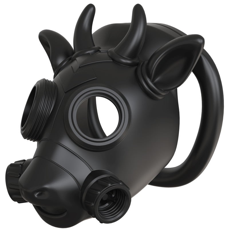Gas Mask Bull ABS Chastity Cage with 43–58 mm Rings