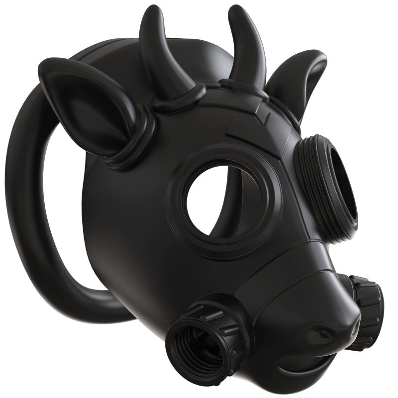 Gas Mask Bull ABS Chastity Cage with 43–58 mm Rings