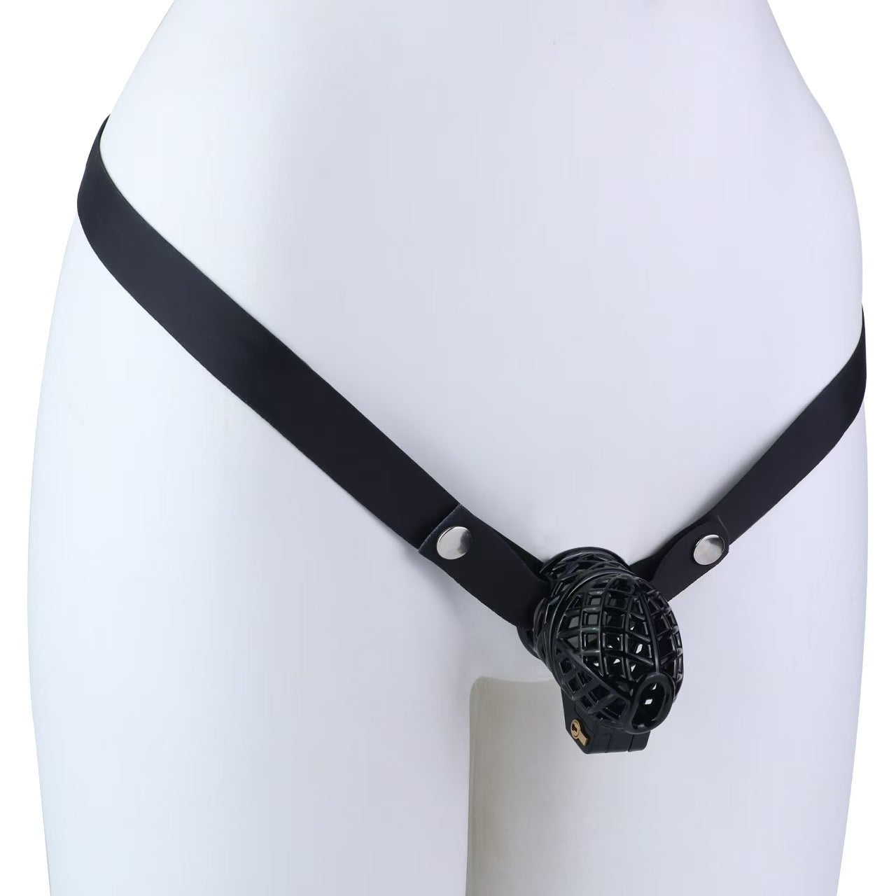 Ringless Birdcage ABS Chastity Device with Optional Belt