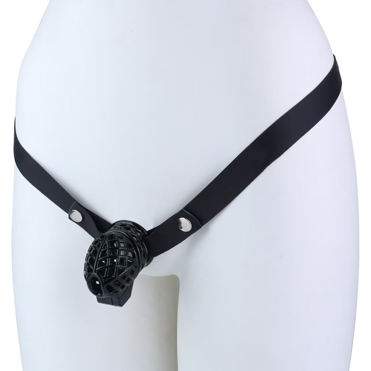 Ringless Birdcage ABS Chastity Device with Optional Belt