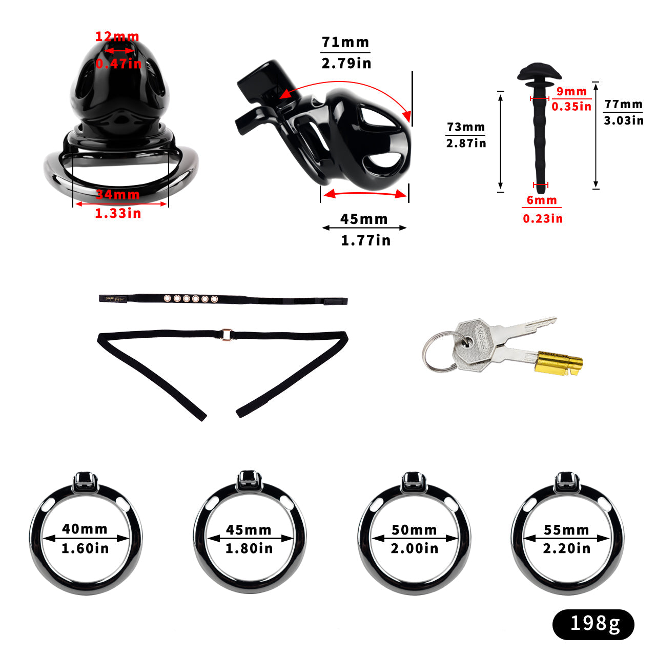 ABS Resin Chastity Cage
